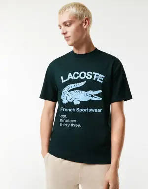 Lacoste Playera con Cocodrilo Lacoste Corte Relajado para Hombre