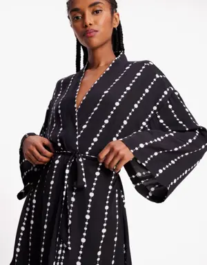 Festive Pearls Long Robe