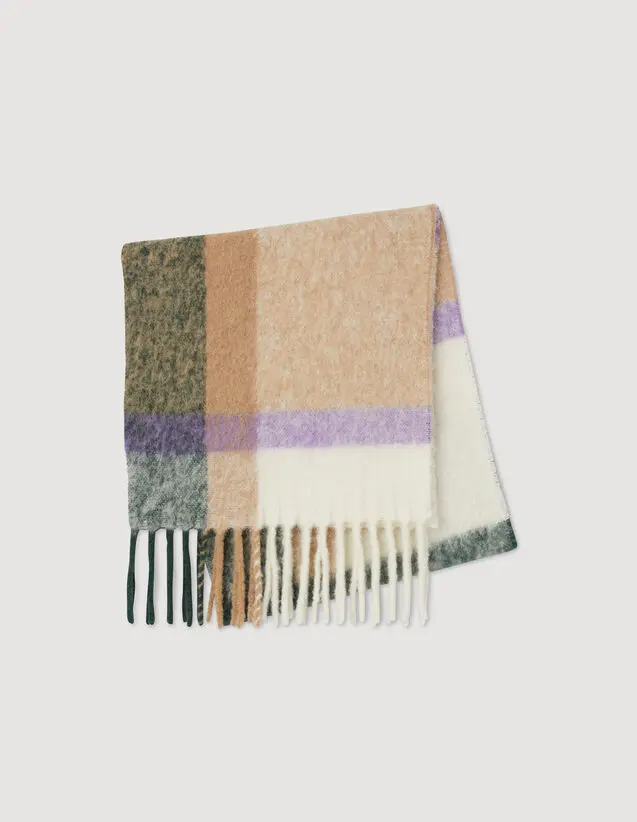 Sandro Checked scarf Login to add to Wish list. 2