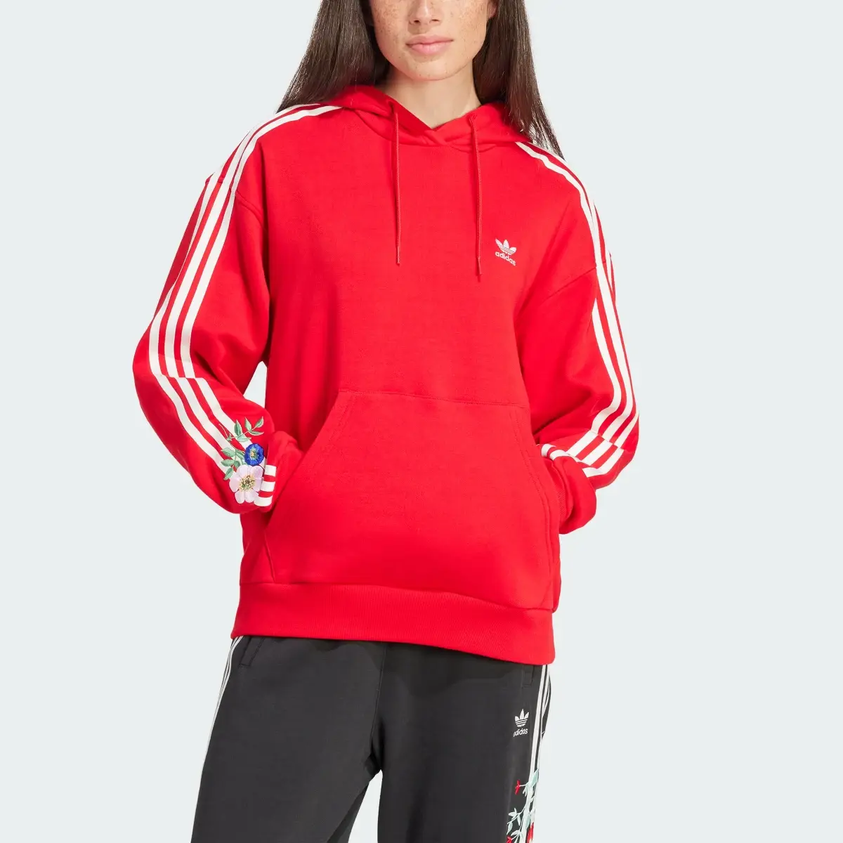 Adidas Graphics Floral Hoodie. 1