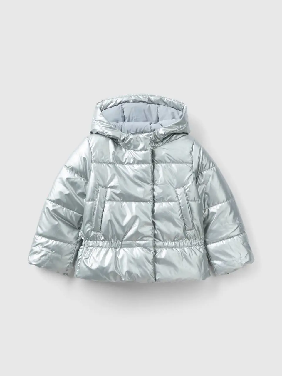 Benetton padded jacket in glossy nylon. 1