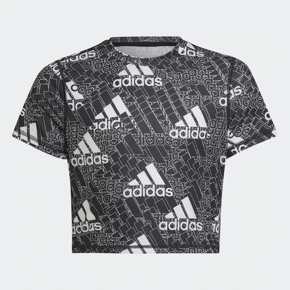 Adidas AEROREADY Designed to Move BrandLove Tee. 1