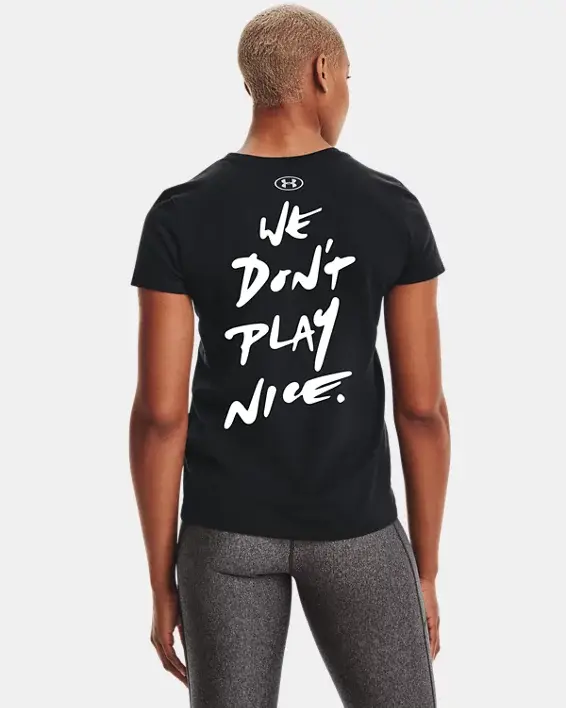 Under Armour Women's UA We Play To Protect This House T-Shirt. 2