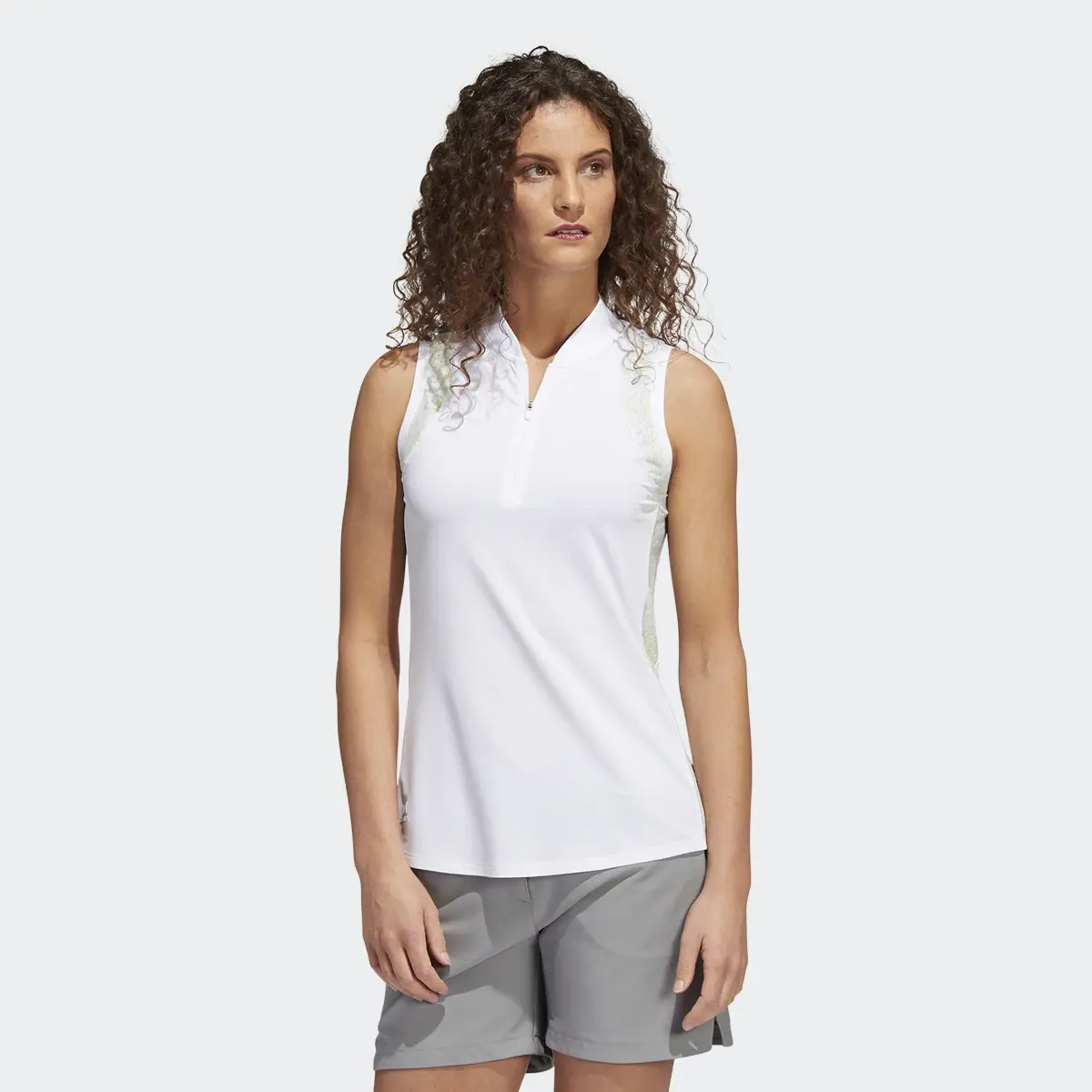 Adidas Ultimate365 Sleeveless Polo Shirt. 2