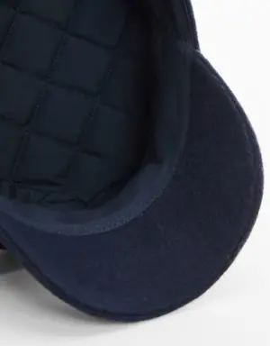 Wool baker cap