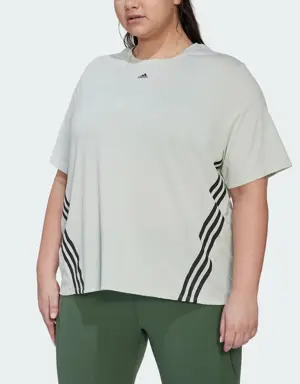 Adidas Train Icons 3-Stripes Tee (Plus Size)