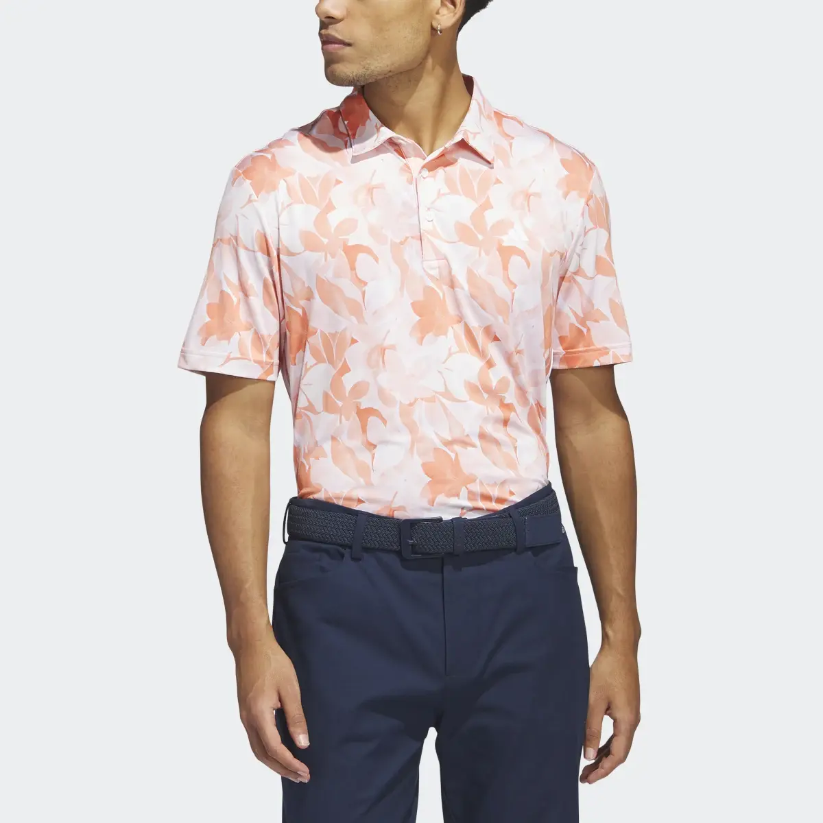 Adidas Floral Polo Shirt. 1