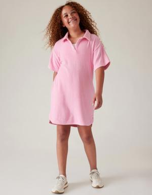 Girl Jump In Terry Dress pink