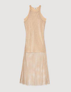 Long shiny mesh dress Login to add to Wish list