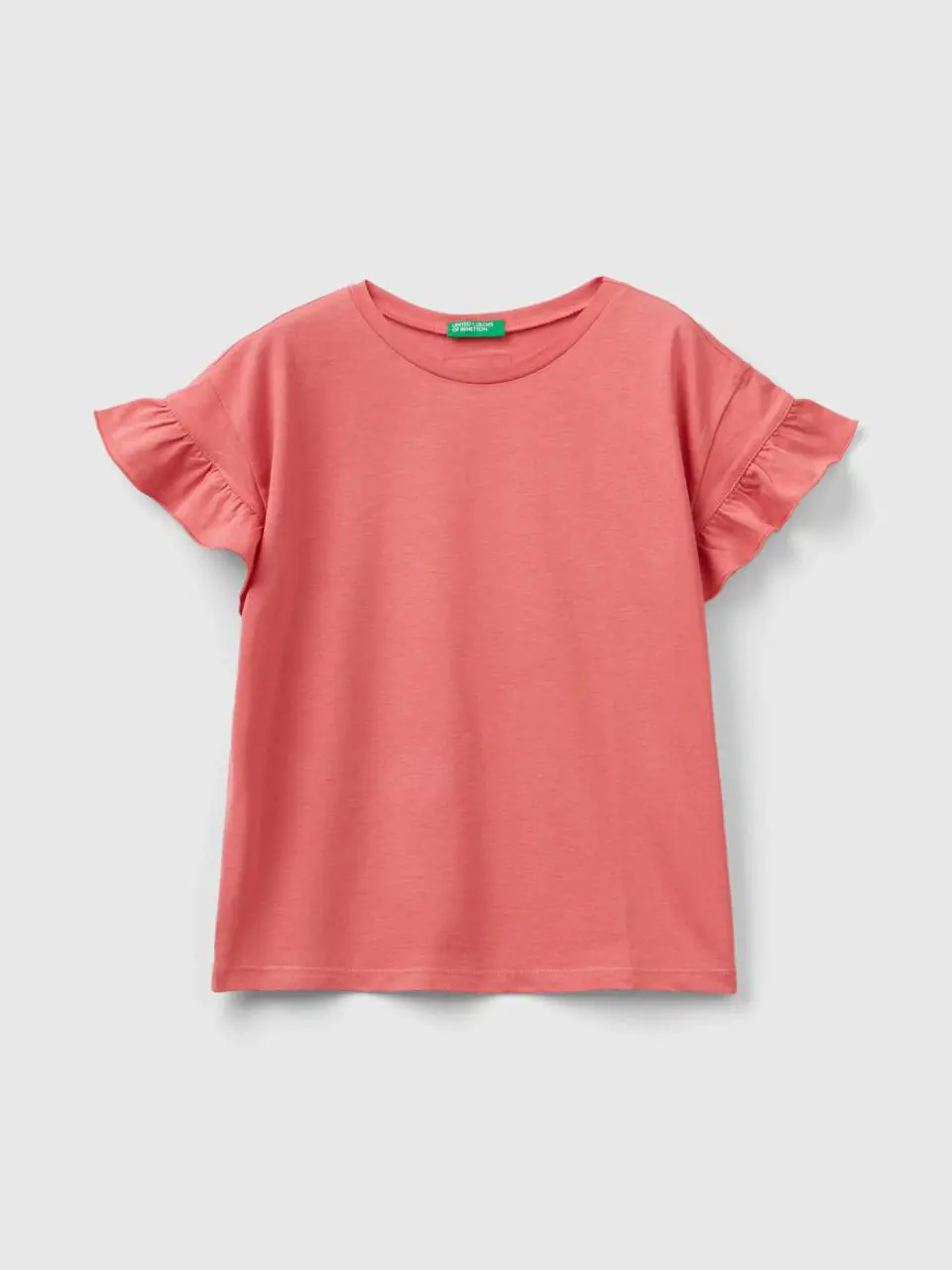 Benetton short sleeve t-shirt with rouches. 1