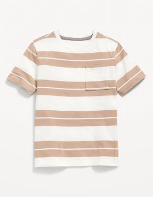 Softest Short-Sleeve Striped Pocket T-Shirt for Boys multi