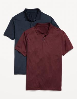 Old Navy Performance Core Polo 2-Pack for Men red