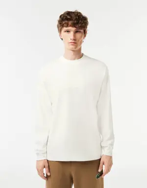 Men's Long Sleeve Loose Fit Cotton T-Shirt