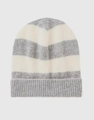 two-tone striped hat