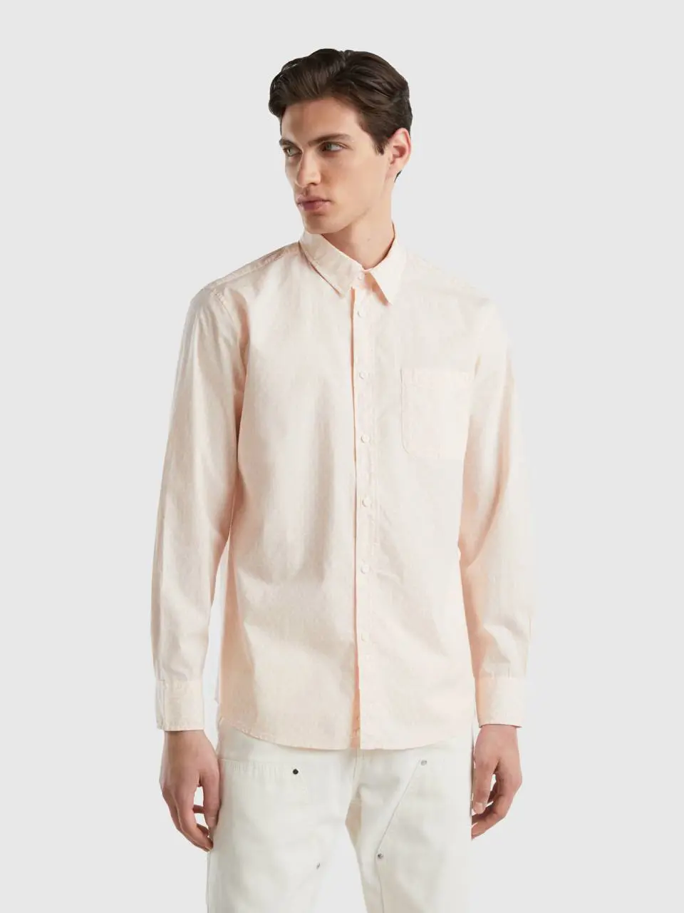 Benetton patterned shirt in lightweight cotton. 1