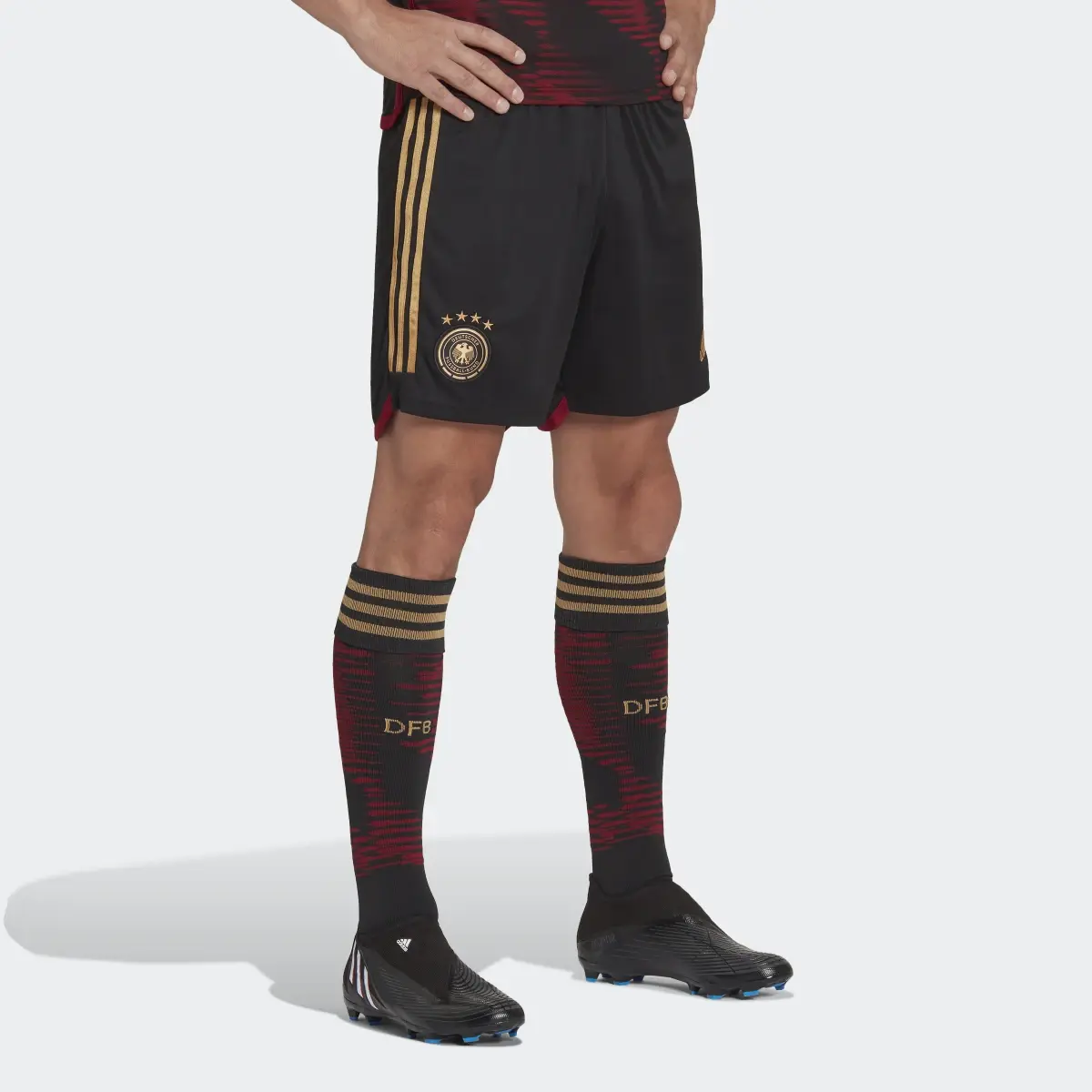 Adidas Germany 22 Away Shorts. 1