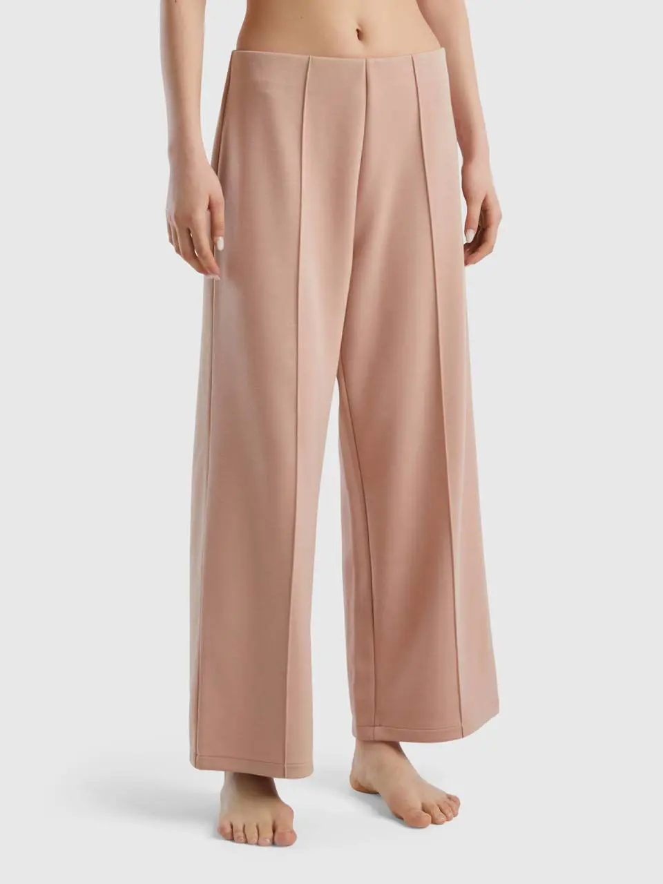 Benetton high-waisted palazzo trousers. 1