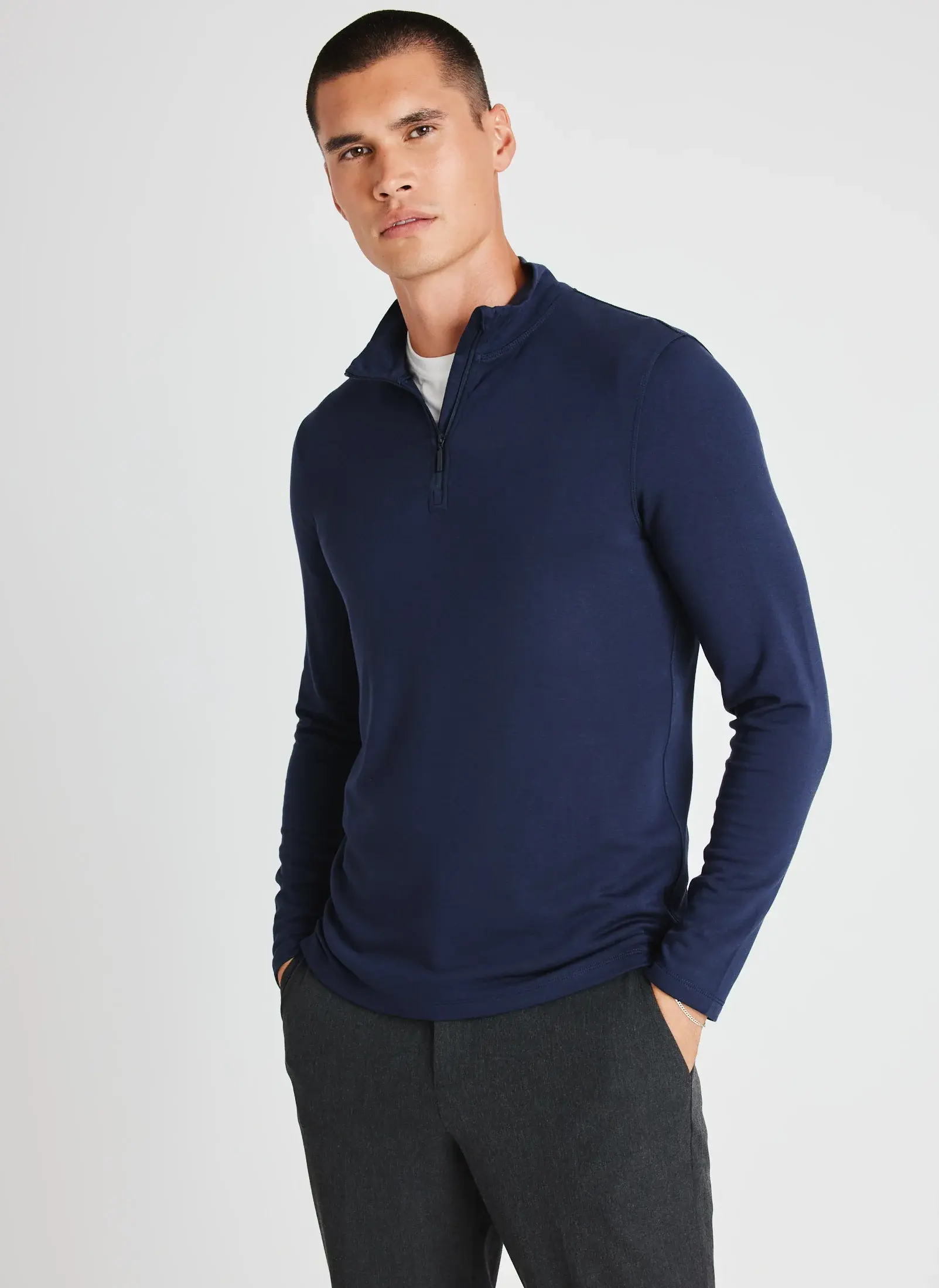 Kit And Ace Comfy Quarter Zip Pullover. 1