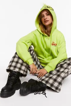 Forever 21 Forever 21 The Grinch Graphic Hoodie Green/Multi. 2