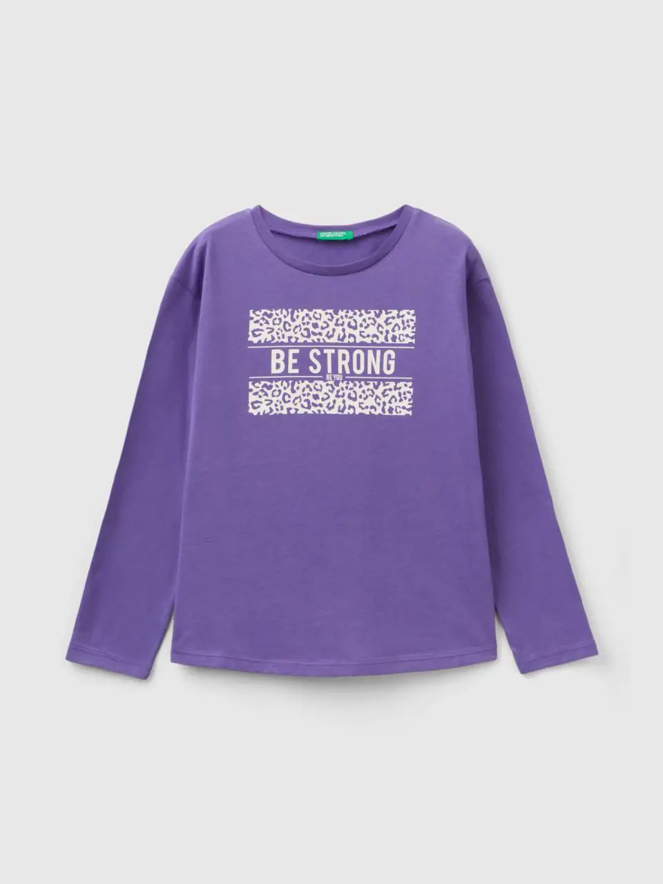 Benetton t-shirt in warm cotton with print. 1