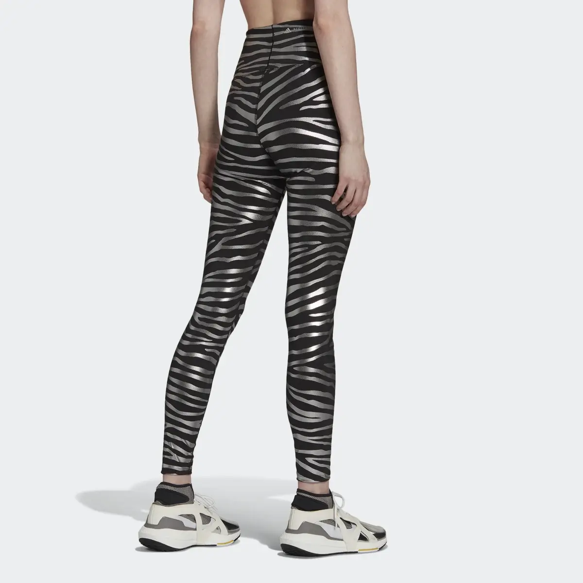 Adidas by Stella McCartney Training Metallic Print Tights. 3