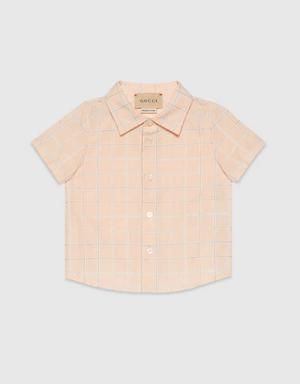 Baby Double G square cotton shirt