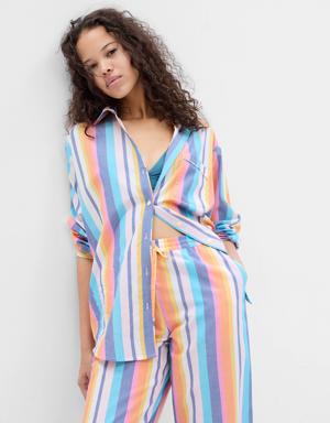 Gap Poplin PJ Shirt multi