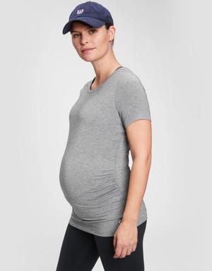 Maternity GapFit Breathe T-Shirt gray