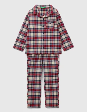 flannel tartan pyjamas