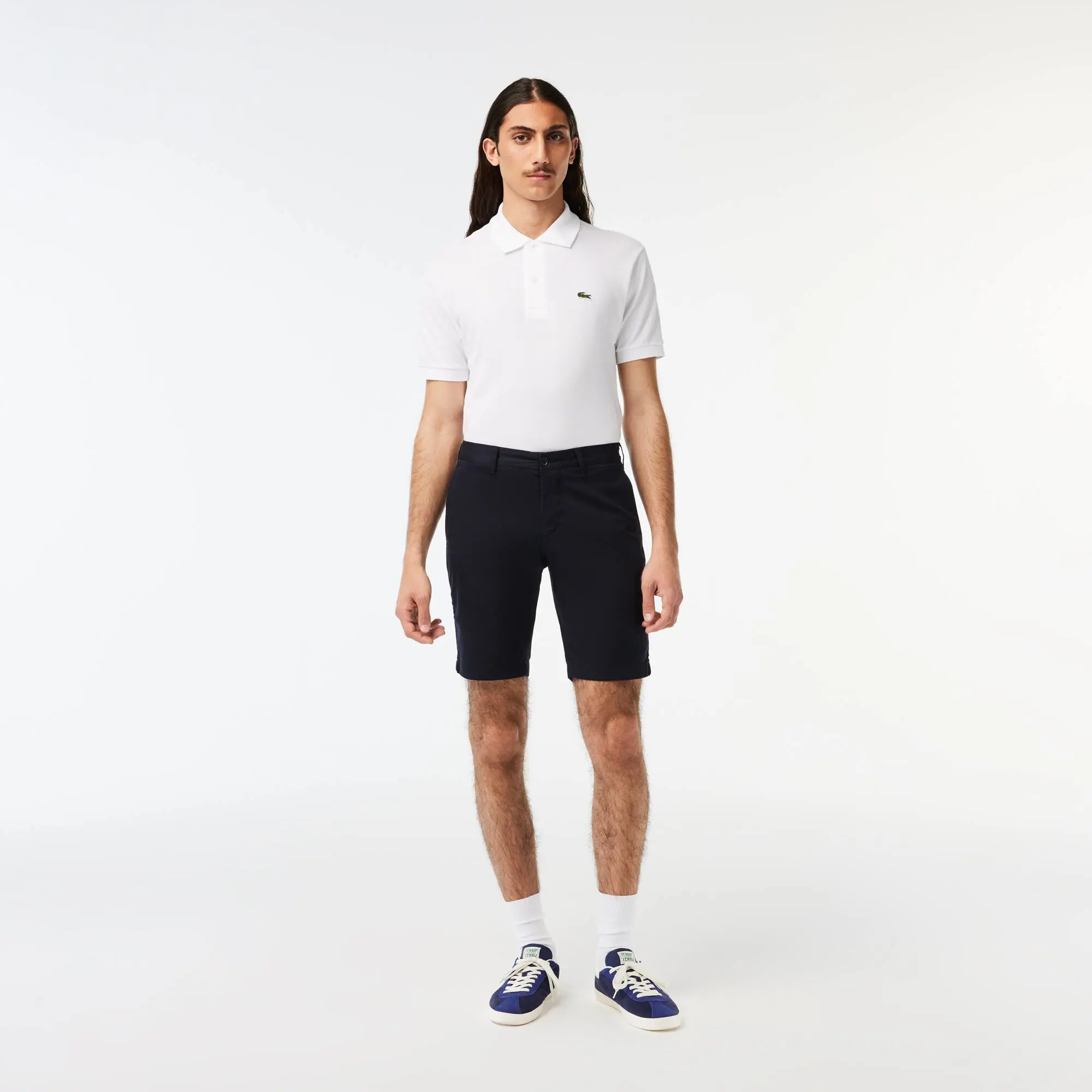 Lacoste Men's Slim Fit Stretch Cotton Bermuda Shorts. 1