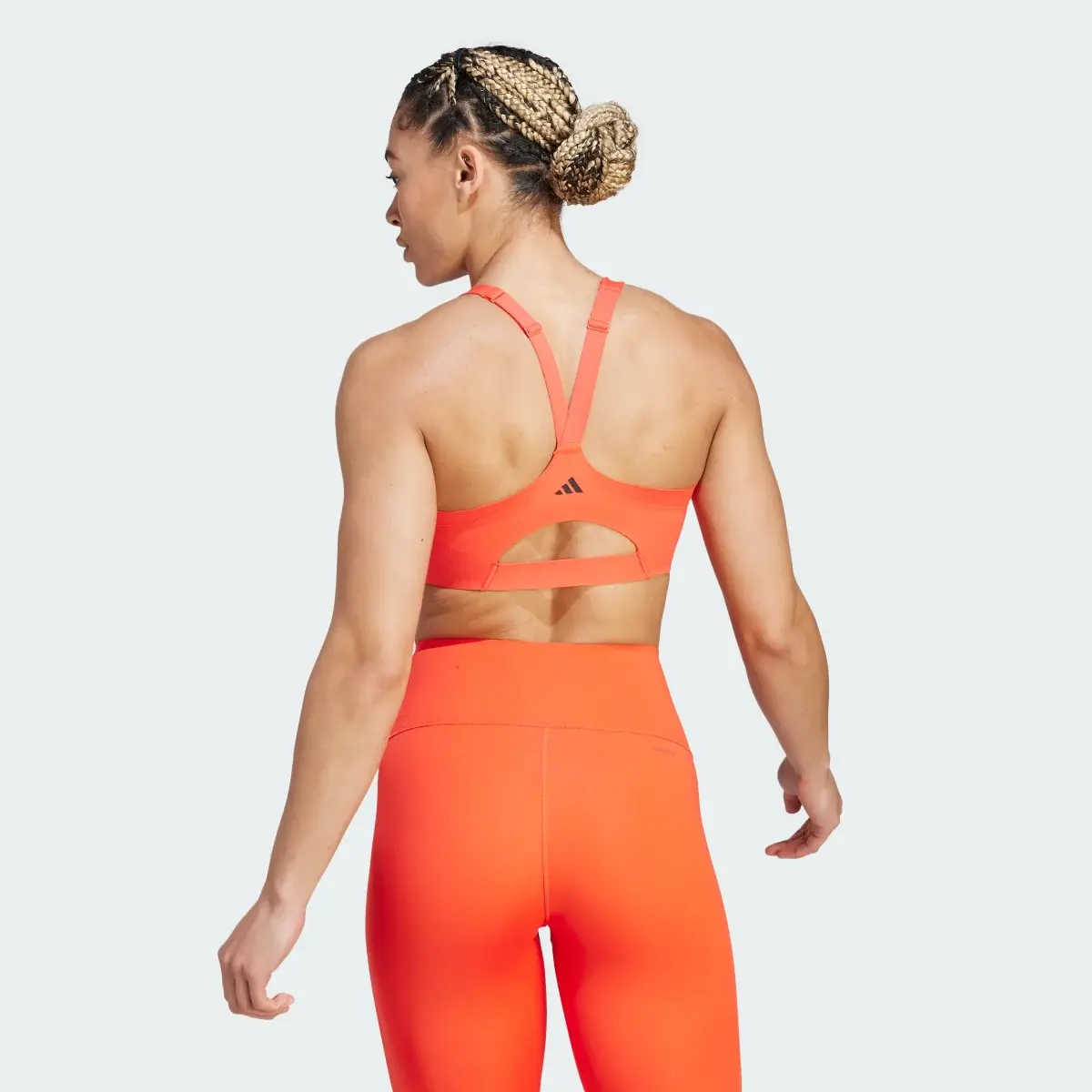 Adidas Brassière zippée maintien fort TLRD Impact Luxe. 3