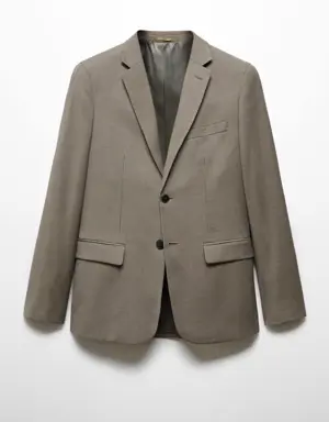 Super slim-fit suit jacket in stretch fabric