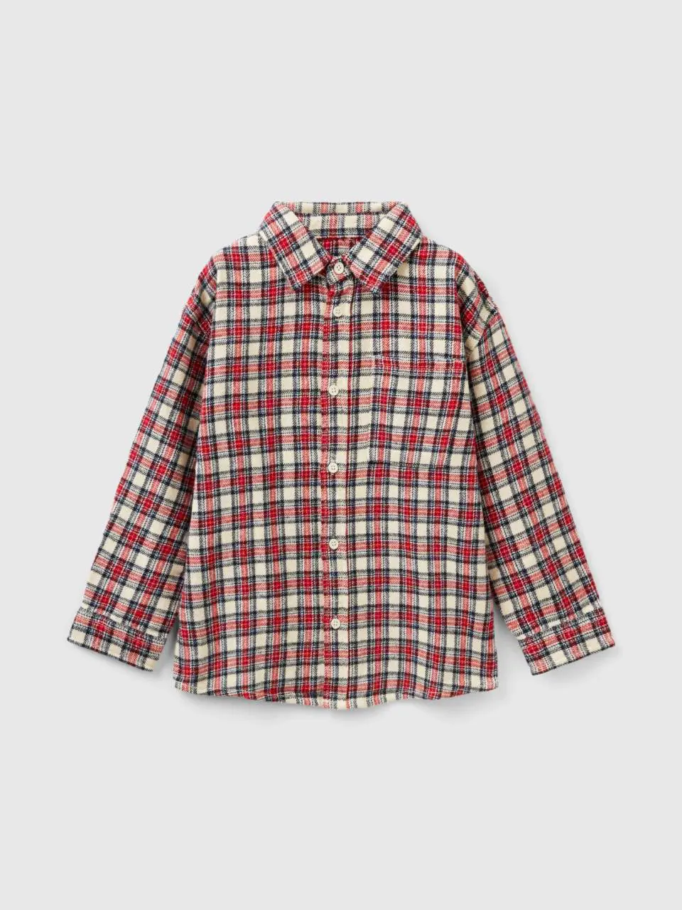 Benetton check flannel shirt. 1