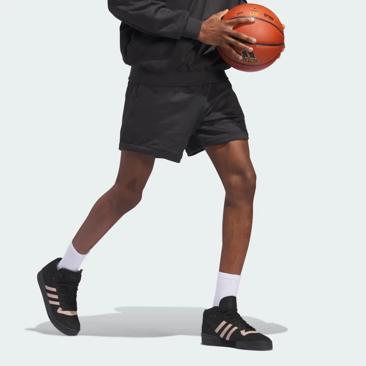 Adidas Basketball Sueded Shorts. 3