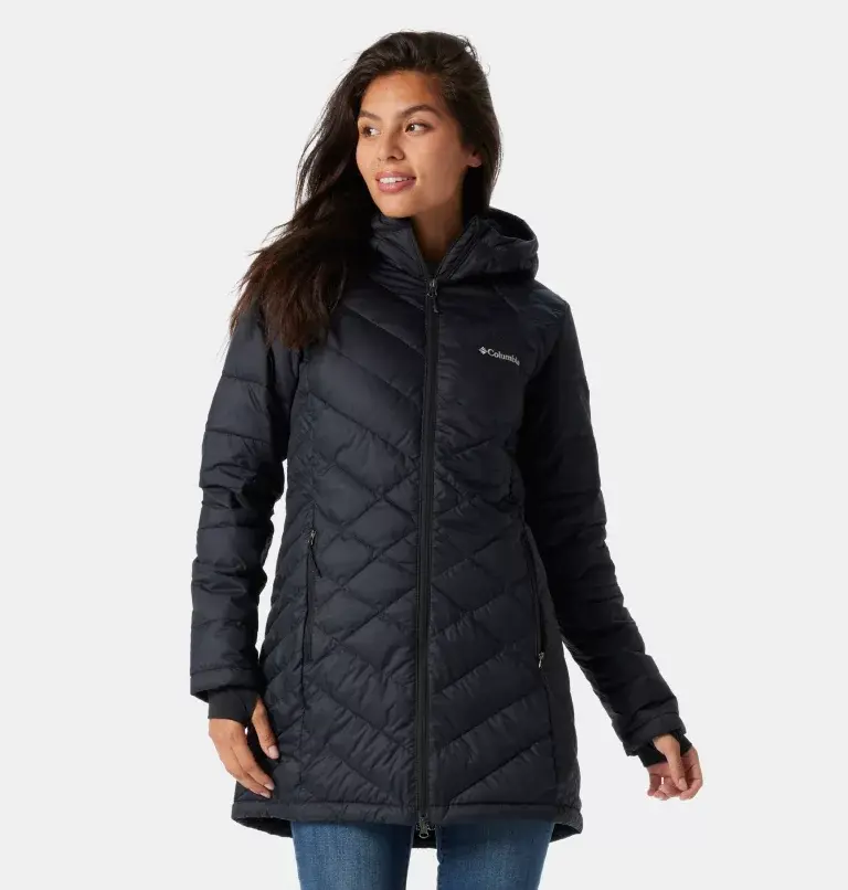 Columbia Women's Heavenly™ Long Hooded Insulated Jacket. 2