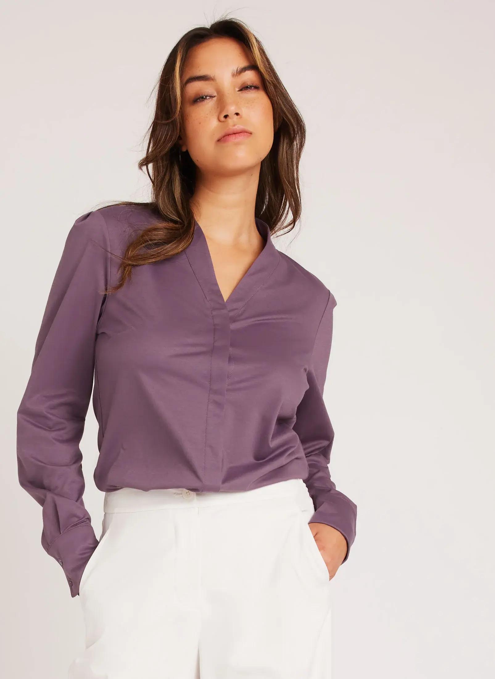 Kit And Ace On The Move Long Sleeve Blouse. 1