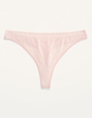 Old Navy Low-Rise Seamless Thong Underwear for Women pink