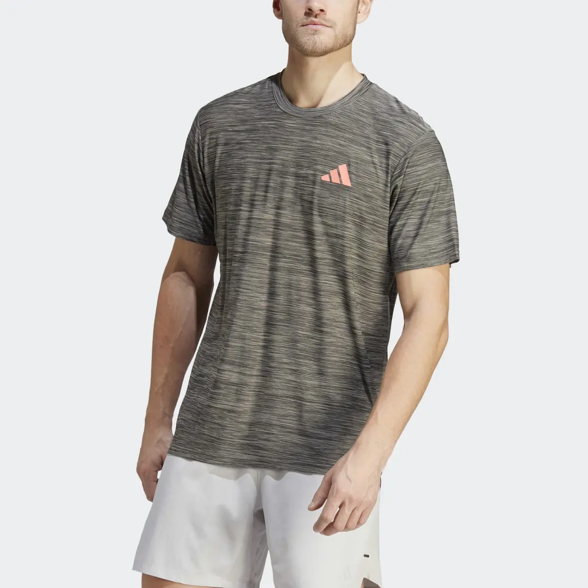 Adidas Train Essentials Seasonal Stretch Training Tee. 1