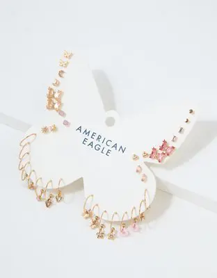 American Eagle Crystal Butterfly Earrings 18-Pack. 1