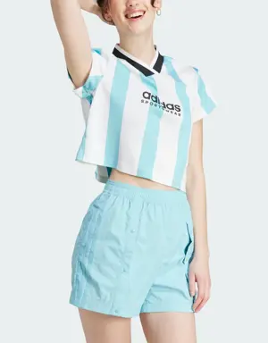 Adidas Tiro Colorblock Crop Tee