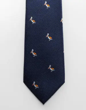 Tie with animals print 