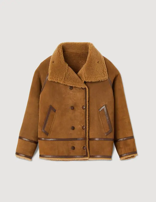 Sandro Shearling coat. 2