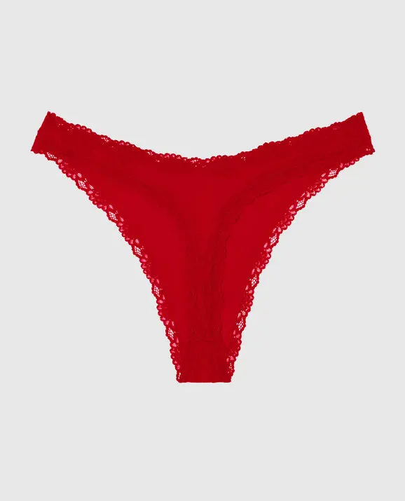 La Senza Ultrasoft Modal High Leg Thong Panty. 2