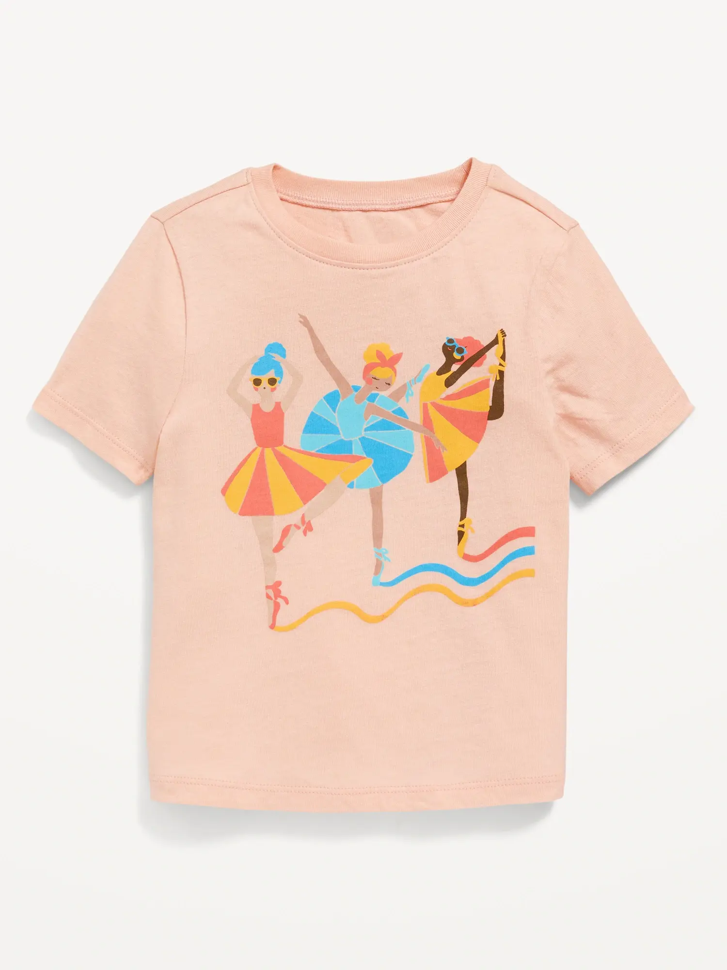Old Navy Unisex Graphic T-Shirt for Toddler orange. 1