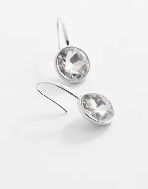 Faceted crystal earrings