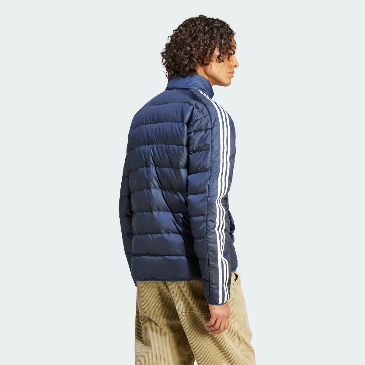 Adidas Essentials 3-Stripes Light Down Jacket. 2