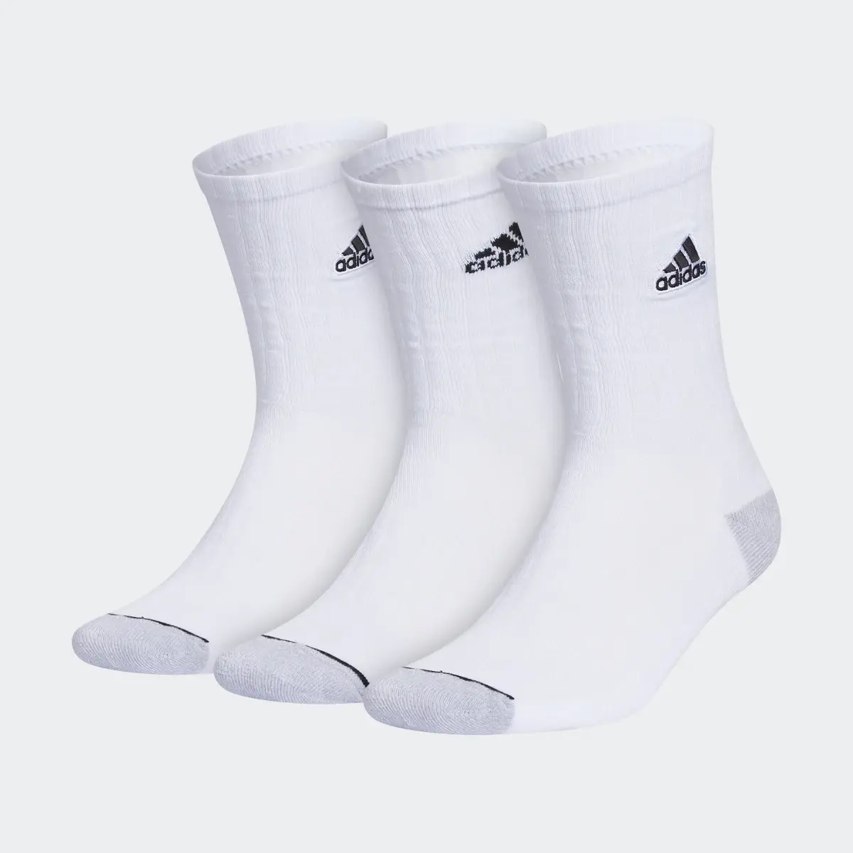 Adidas Classic Cushioned Crew Socks 3 Pairs. 2