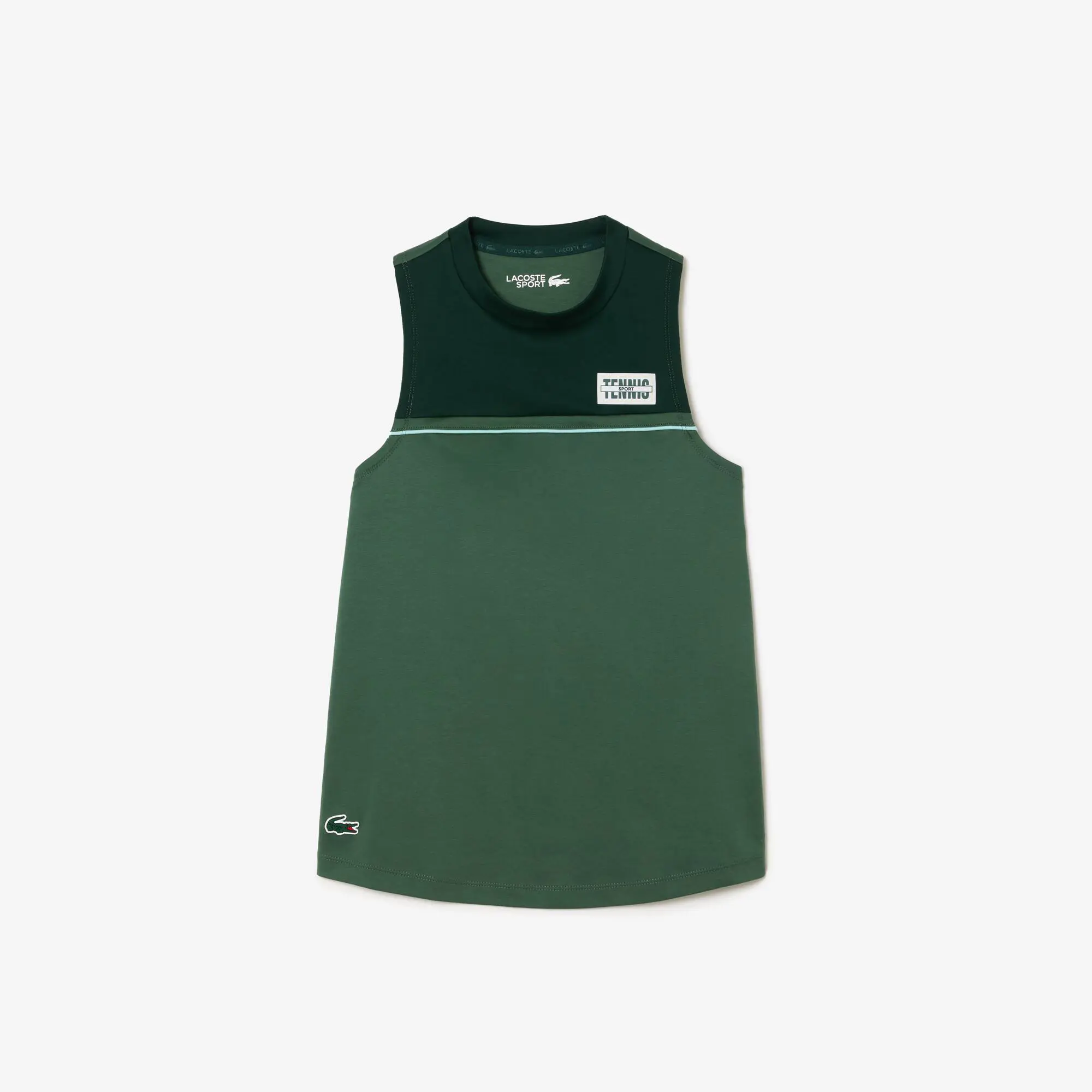 Lacoste Women's Contrast Stretch Cotton Sport T-Shirt. 1