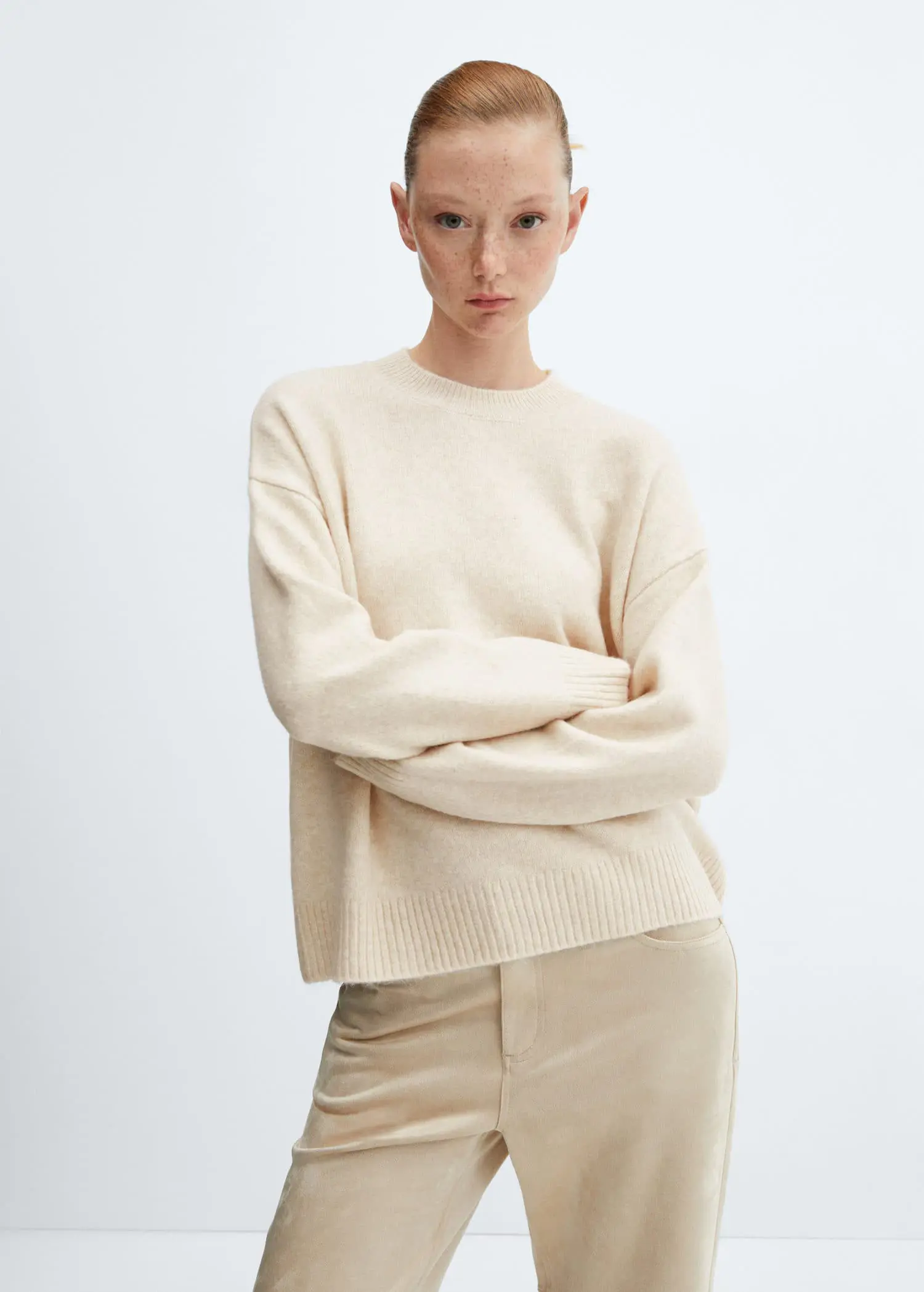 Mango Round-neck knitted sweater . 2