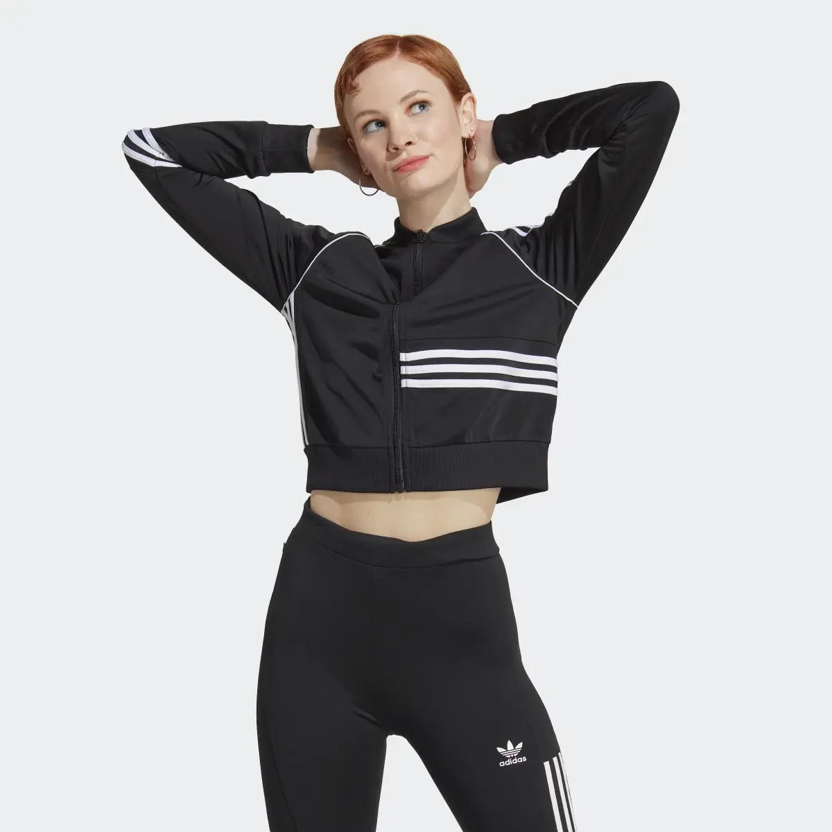 Adidas Veste de survêtement Crop. 2